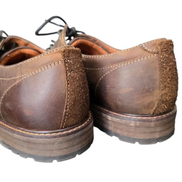 FLORSHEIM Shoe Co. Dress Shoes Size 12 Brown Leather Oxford Lace-up - Picture 4 of 10